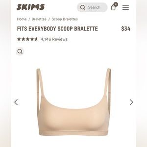 SKIMS fits everybody scoop bralette